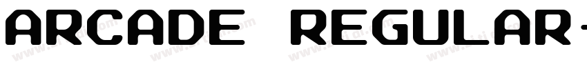 Arcade Regular字体转换